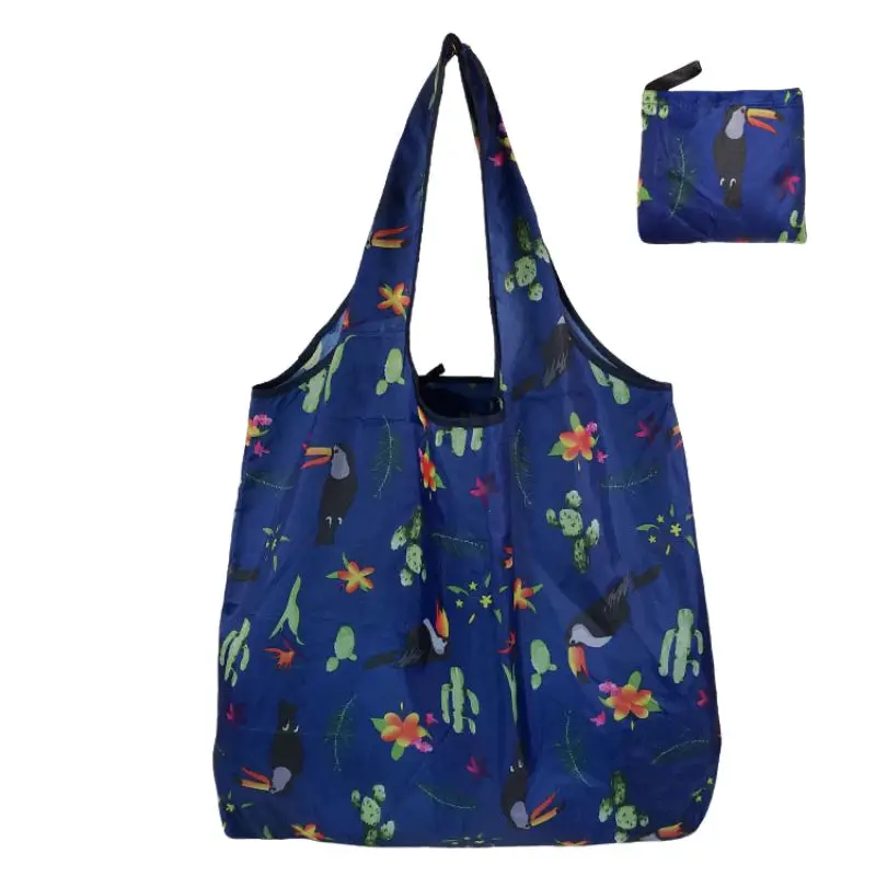 Small Foldable Nylon Reusable Grocery Bag