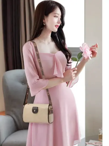 Danlu Leather Sling Crossbody Bag